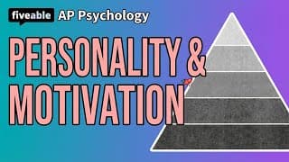 AP Psychology - Unit 7: Motivation Theories & Systems