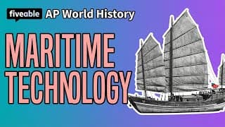 AP World History - Unit 2: Maritime Technology & Trade