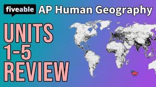 AP Human Geography 🔥 Units 1-5 Review (Kahoot Game)