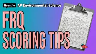 AP Environmental Science - FRQ Scoring & Strategy