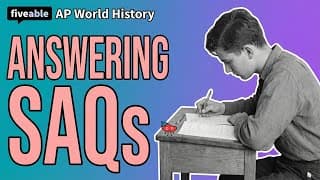 AP World History - SAQ Strategies & Source Analysis