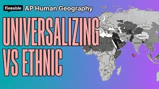 AP Human Geography - Universalizing vs Ethnic Religions