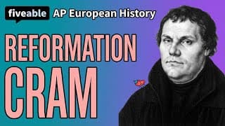 AP European History CRAM – Reformation & Religious Wars
