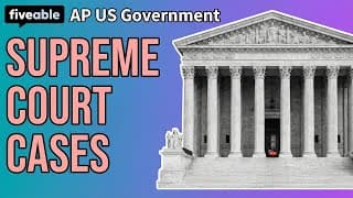 AP US Government - Supreme Court Cases & Federalism