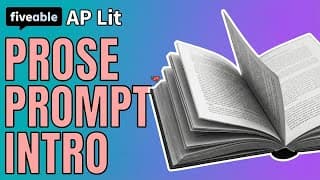 AP Literature - Prose Prompt: Strategies & Analysis