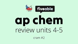 AP Chemistry - Units 4-5 Review: Reactions & Kinetics