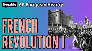 AP Euro - French Revolution: Old Regime & Early Period
