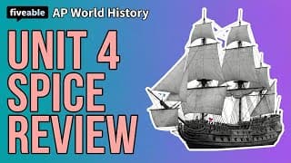 AP World History - Unit 4 Review: SPICE (1450-1750)