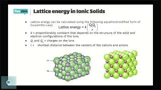 AP Chemistry - Properties of Solids