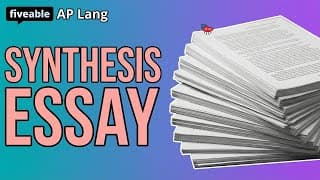 AP English Language - Synthesis Essay Review