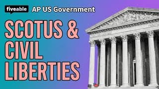 AP US Government CRAM – SCOTUS Cases & Civil Liberties