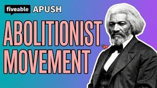 APUSH - Abolitionist & Reform Movements