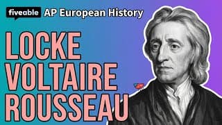 AP Euro - Enlightenment: Locke, Voltaire & Rousseau