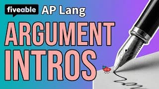 AP Lang - Argument FRQ: Introduction Paragraphs