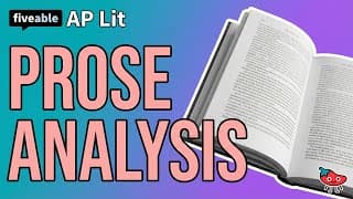 AP English Literature CRAM – Prose Analysis & Function