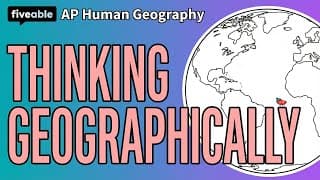 AP Human Geography - Unit 1 Review