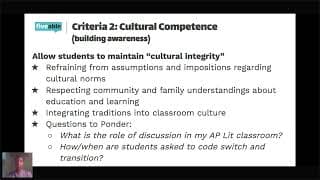 AP Literature - Culturally Relevant Pedagogy
