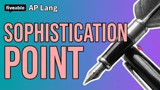 AP English Language - Rhetorical Analysis Sophistication