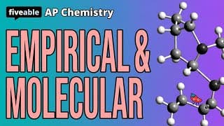 AP Chemistry - Empirical & Molecular Formulas