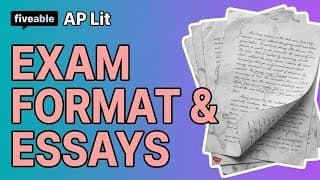 AP English Literature - Exam Format & Essay Strategies