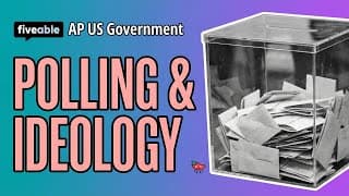 AP US Government CRAM – FRQs, Polling & Policy Analysis