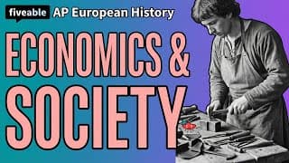AP Euro - Economics & Society (1450-1789)