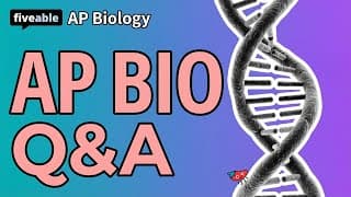 AP Biology - Q&A: Cells, Genetics, Evolution & Ecology