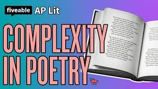 AP Lit - Complexity in Poetry: Tension & Ambiguity
