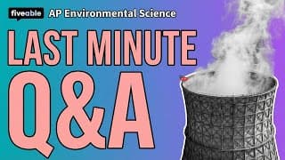 AP Environmental Science CRAM – FRQs & Exam Strategy
