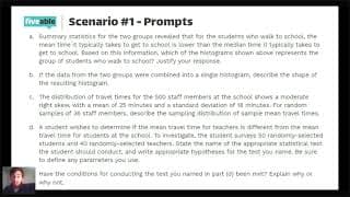 AP Statistics CRAM – FRQ Practice & Rubrics (Units 1-4)