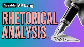 AP English Language - Rhetorical Analysis FRQ Examples