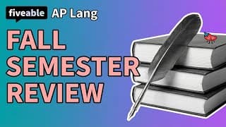 AP English Language 🔥 - Fall Semester Review (Kahoot)