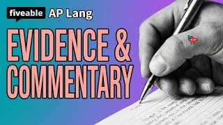 AP Lang - Rhetorical Analysis: Evidence & Commentary