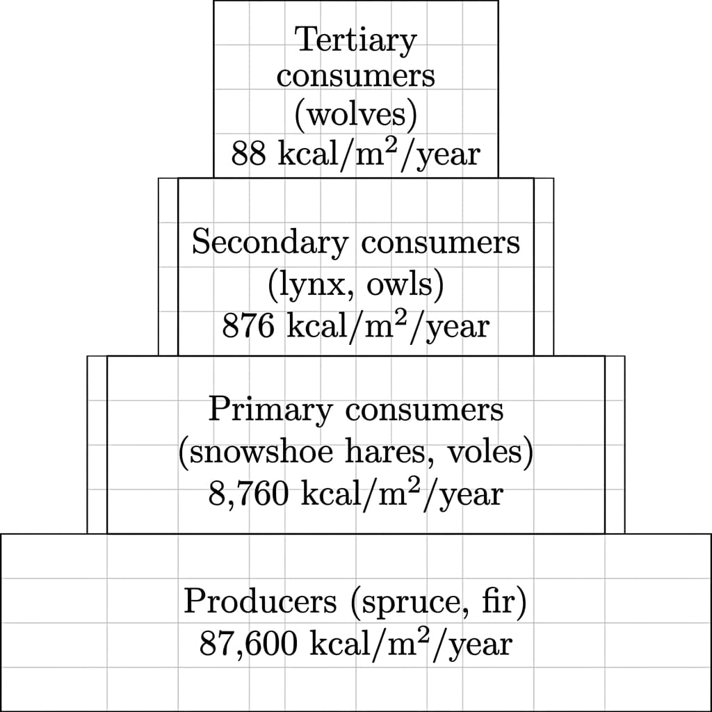 Energy transfer in a boreal forest ecosystem — AP Environmental Science