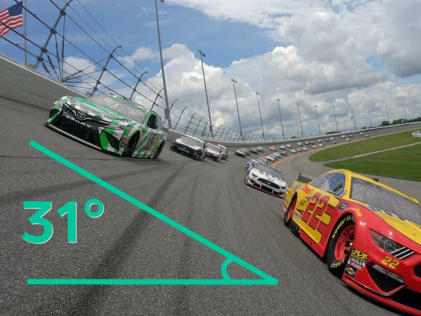 nascar banked turn