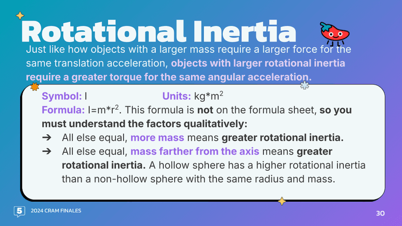 rotational inertia