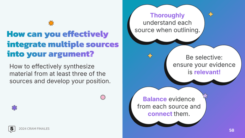 integrating sources