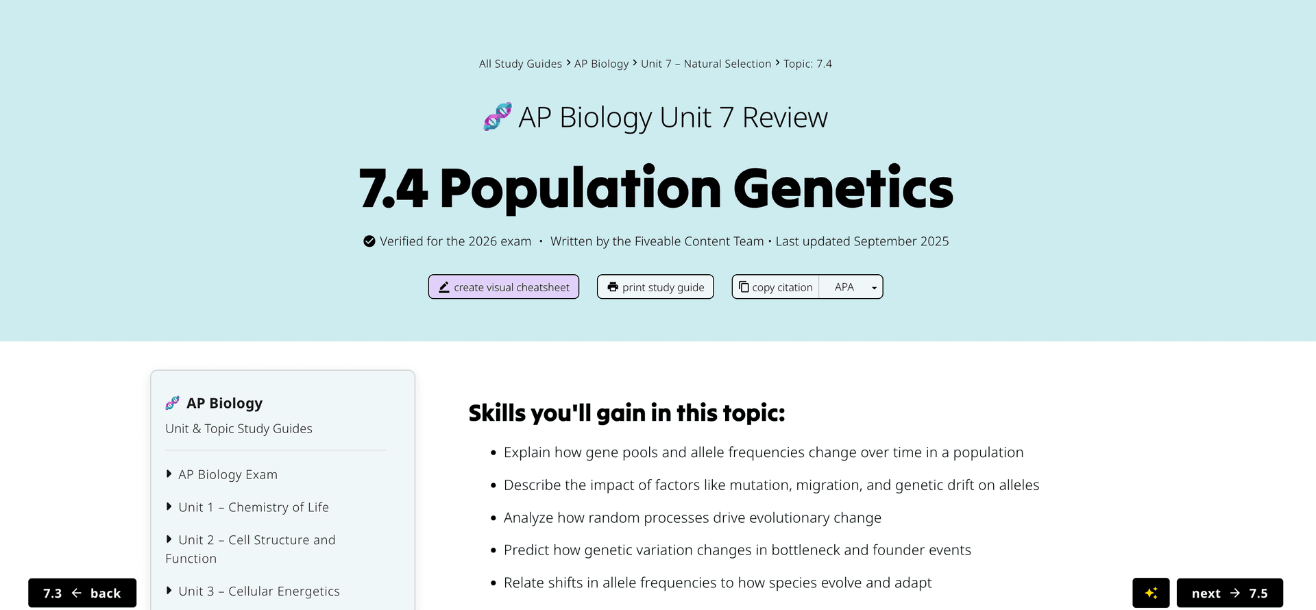 completely redesigned study guide experience