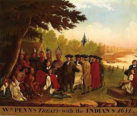 Historical background, Penn's Treaty with the Indians - Wikipedia