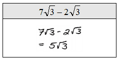 Addition of like square roots, OpenAlgebra.com: Free Algebra Study Guide & Video Tutorials: Adding and Subtracting Radical ...