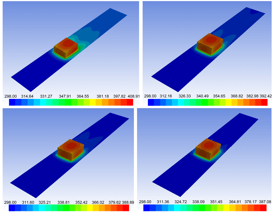 Advanced heat transfer analysis, Numerical Study of Conjugate Heat Transfer for Cooling the Circuit Board