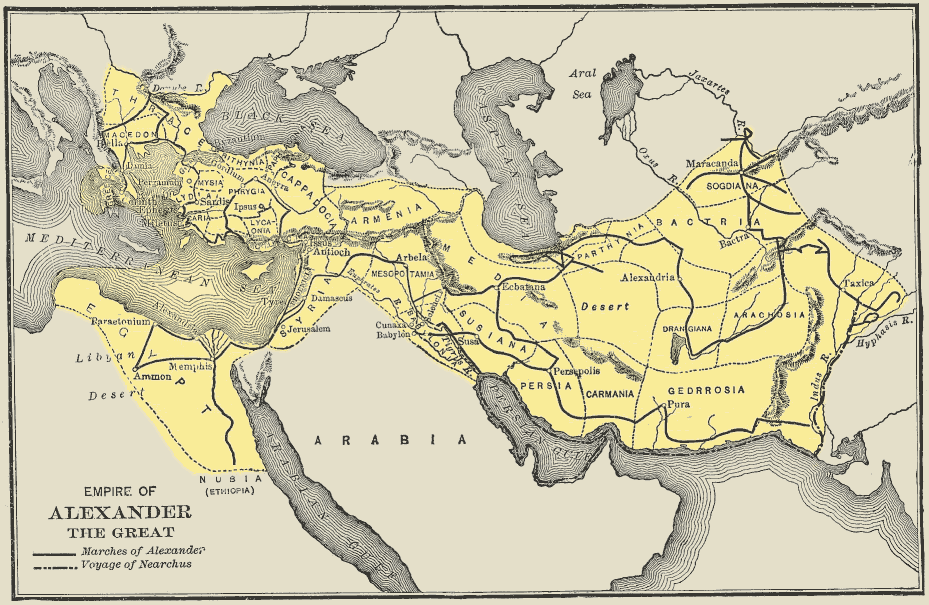 Conquest of Persia, File:Map-alexander-empire.png - Wikimedia Commons