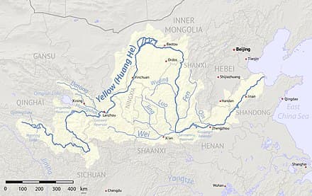 Major rivers, Yellow River civilization - Wikipedia