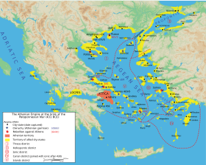 Development of Trade Centers, File:Map athenian empire 431 BC-en.svg - Wikimedia Commons