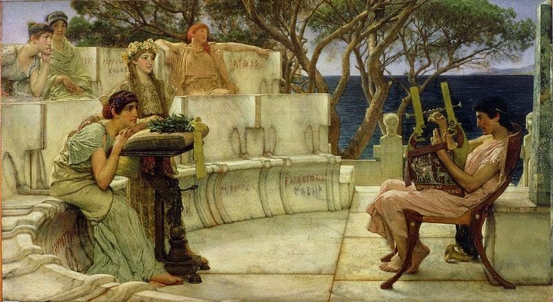Ancient Greek lyric tradition, benchsite: Poetic benches for National Poetry Day