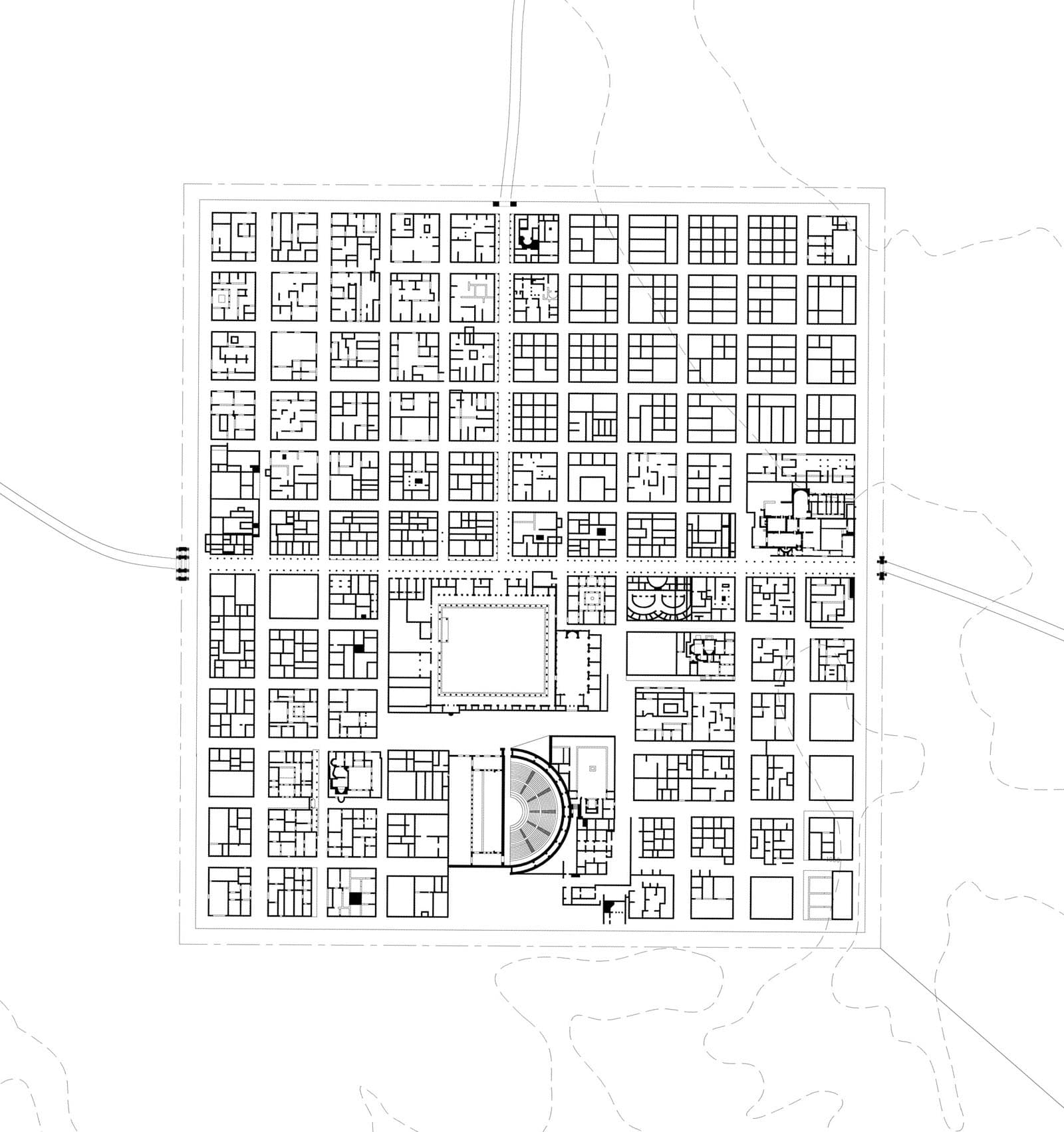 Ancient city design, A Perfect Grid: the Roman Town of Timgad, the African Pompeii – SOCKS
