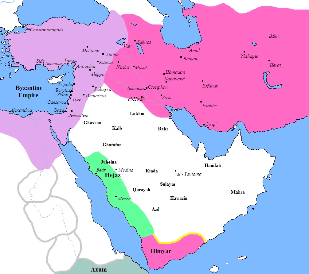 The Arabian Peninsula before Islam, File:Pre Islamic Arabia.PNG - Wikimedia Commons