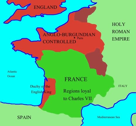 Causes of Hundred Years' War, File:Hundred years war france england 1435.jpg - Wikimedia Commons