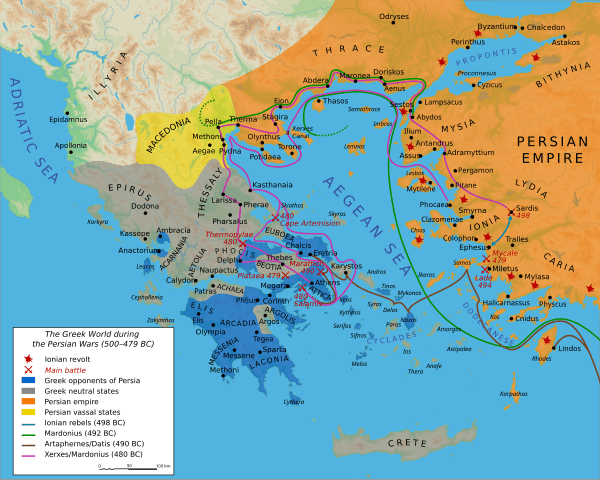 Causes of Persian Wars, Greco–Persian wars - Simple English Wikipedia, the free encyclopedia