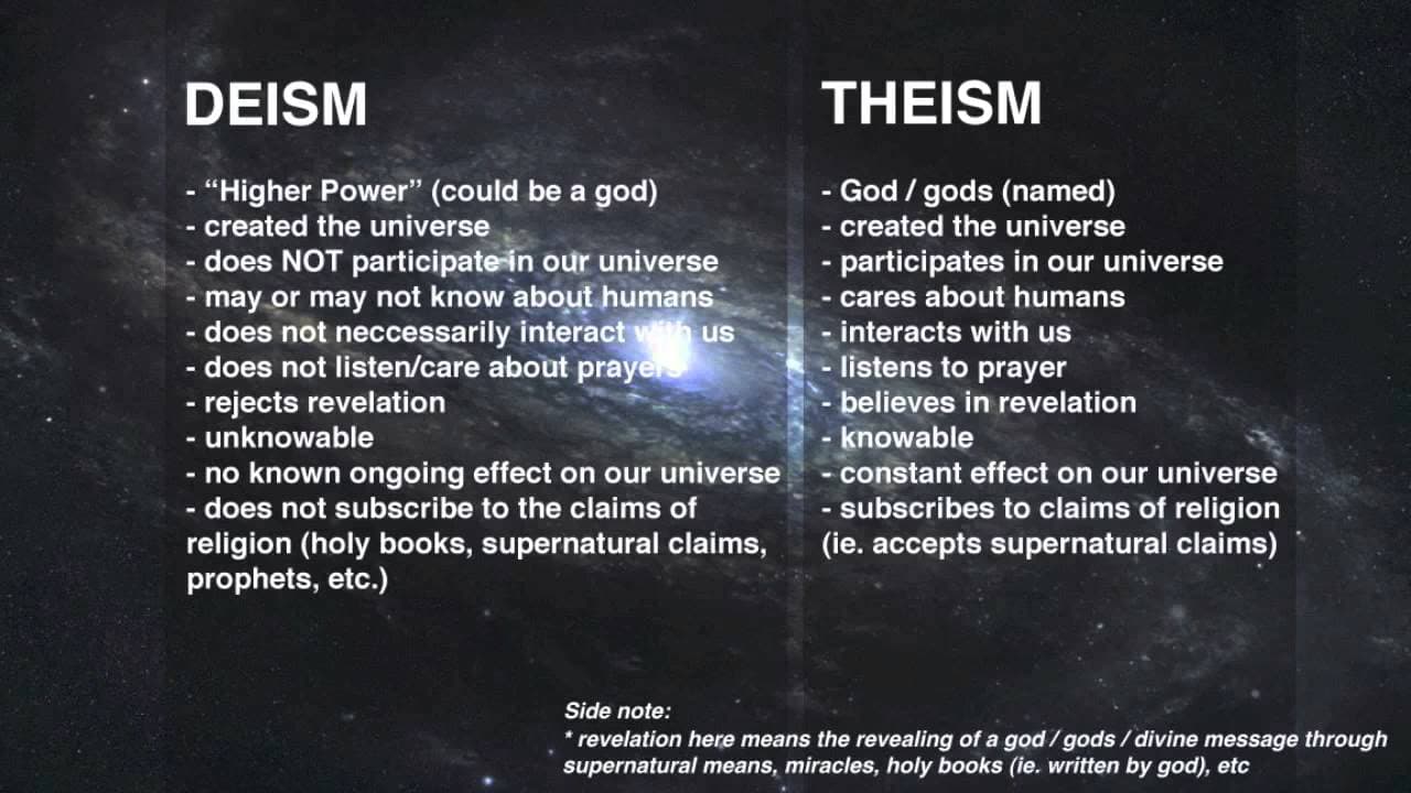 Central beliefs of Deism, The Mad Professah Lectures: GODLESS WEDNESDAY: Deism versus Theism